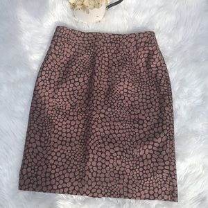 Ann Taylor Loft Spotted Pencil Skirt